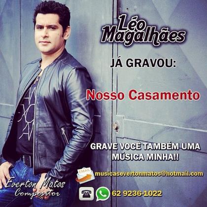 Cartaz: Léo Magalhães gravou músicas de Everton Matos